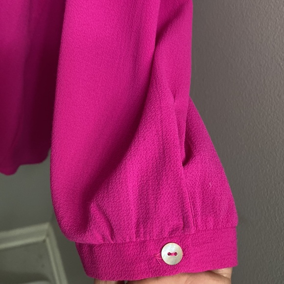 Papermoon Fuchsia Button Down Blouse - Picture 4 of 9